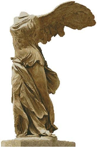Winged Victory of Samothrace by Artecy printed cross stitch chart